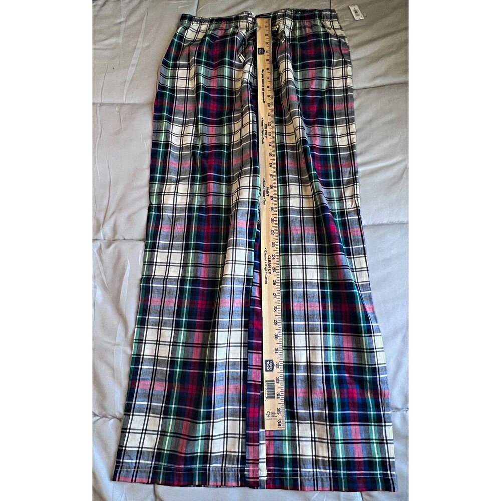 CapBody Men's Plaid Flannel Pajama Pants M 36" Waist Cotton Pockets Multi